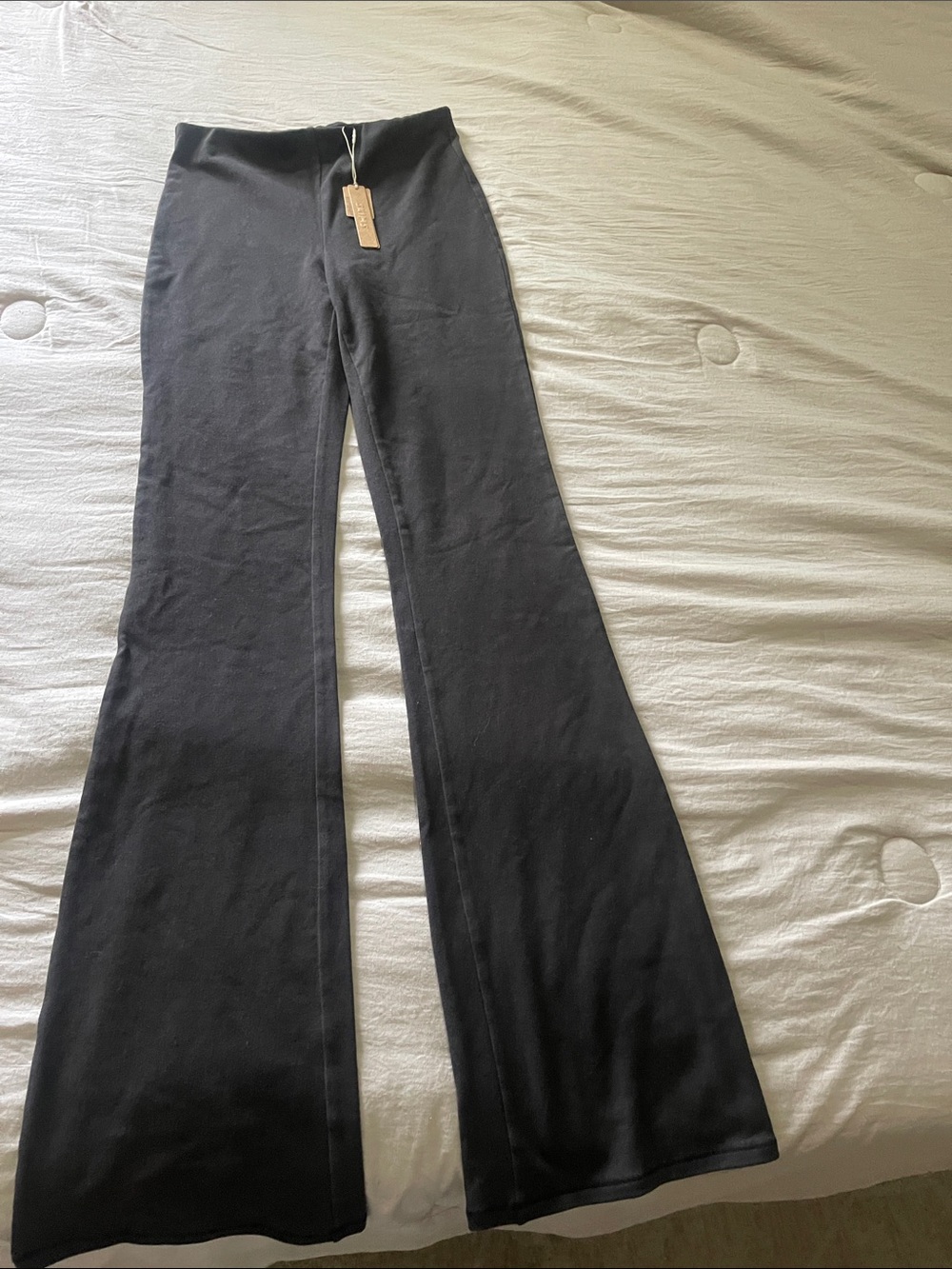 SKIMS Black Boot-Cut Pants